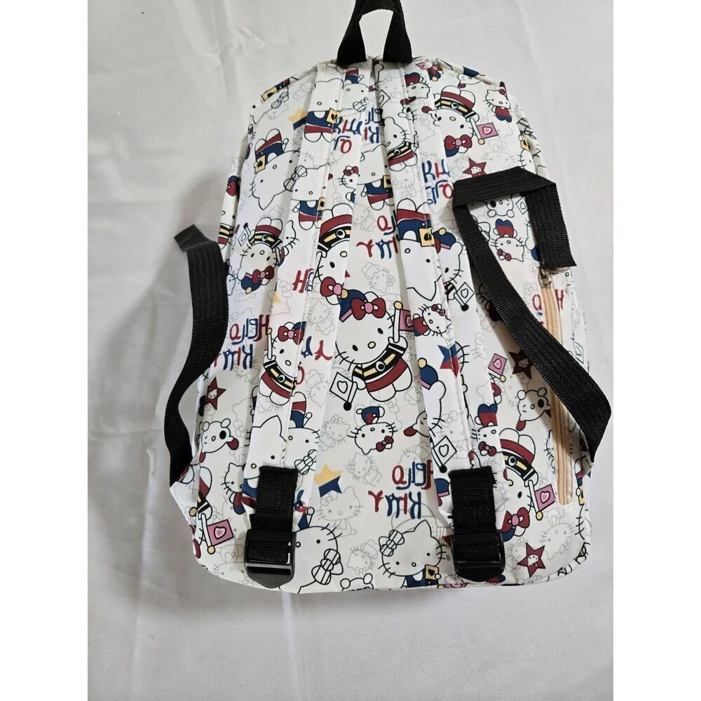 Hello Kitty Cute Printed Graffiti Schoolgirl Bags Large Capacity Backpack